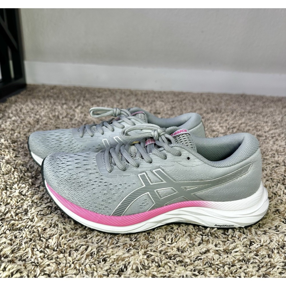 Asics Gel-Excite 7 Womens Running Shoes Size 7.5 Grey Pink 1012A562 Athletic